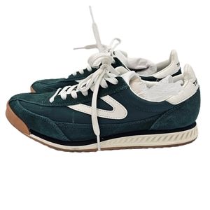 Tretorn Rawlins 3 Retro Jogger Sneakers  Seaweed/Vintage White Women's Size 7.5